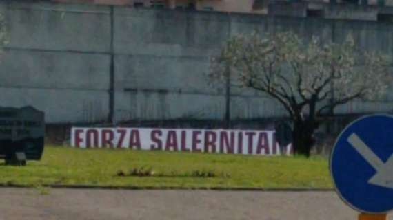 Anche la provincia al fianco dei granata: striscione a Bivio Santa Cecilia, delegazione da Calvanico