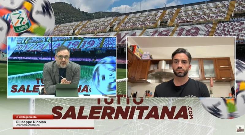 "Tuttosalernitana": a Sei Tv intervento del difensore dell'Altamura Nicolao [VIDEO]