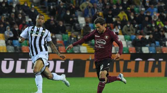 Salernitana, serve un'impresa per continuare la striscia positiva a Udine