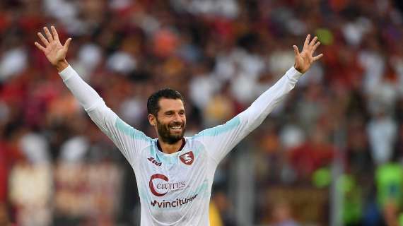 Salernitana, Candreva resta in dubbio per la gara con l'Inter