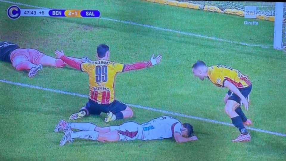 Lamesta e quell'esultanza contro Capomaggio: il gesto che ha infastidito la Salernitana