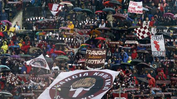 SALERNITANA: il club ricorderà un tifoso prima del match col Cosenza 