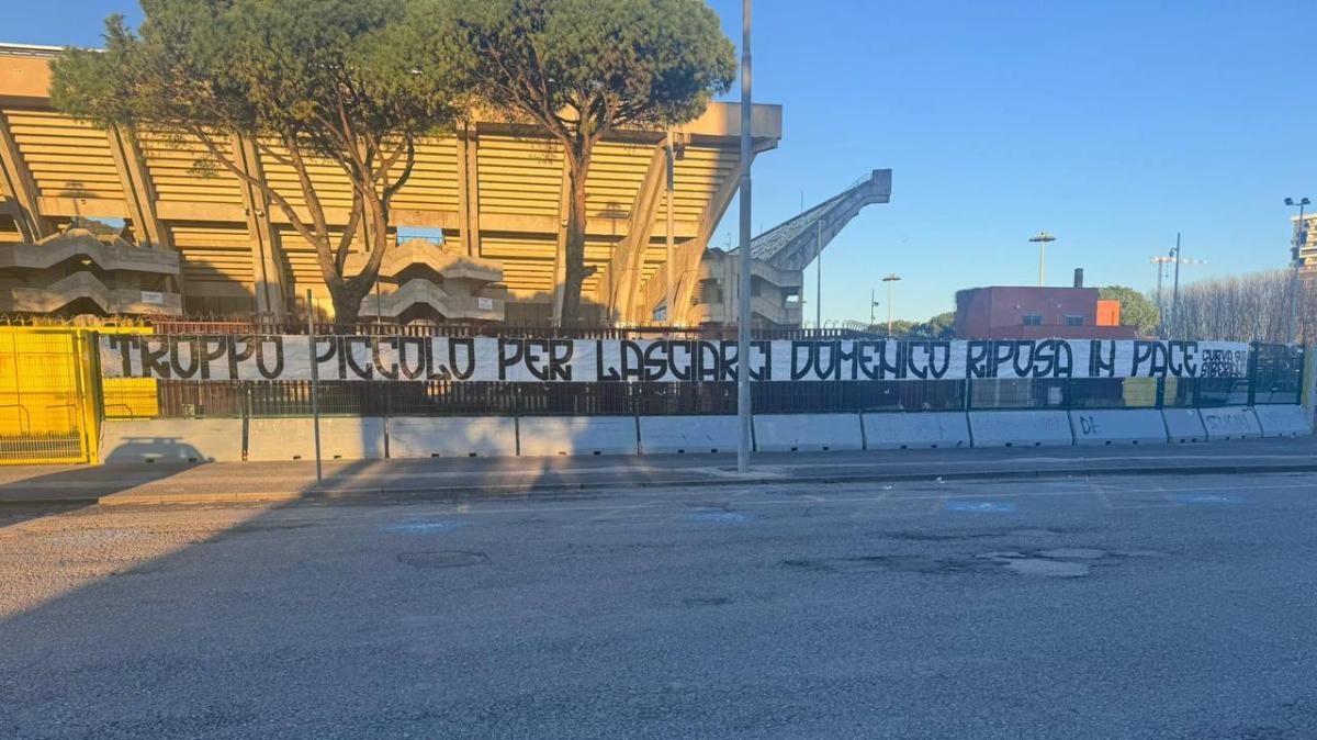Salerno, il cuore della Curva Sud per il piccolo scomparso: striscione e applausi all’Arechi