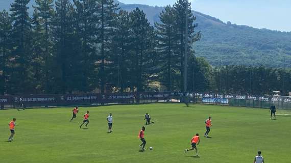 Salernitana, seduta mattutina con sette assenti: ora alcuni giorni di riposo