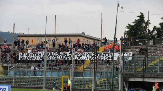 SALERNITANA: Ultras granata a Brescia solo per amicizia...