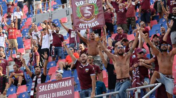 Salernitana, novità per i tifosi che saranno a La Spezia