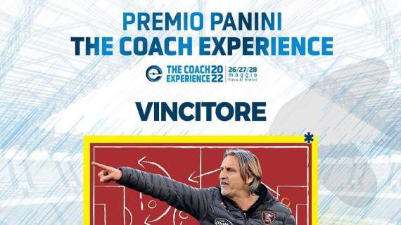 Premio Panini "The Coach Experience": premiato il tecnico della Salernitana Davide Nicola