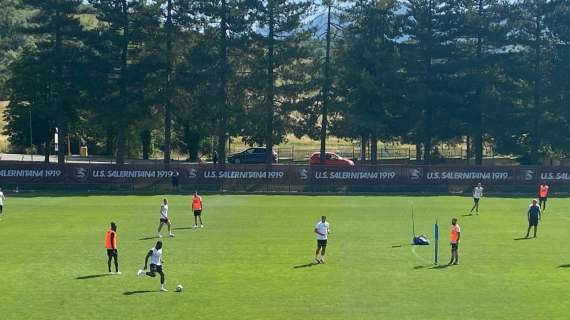 Salernitana, Martusciello lavora sulla tattica: Amatucci in gruppo, Hrustic ancora a parte