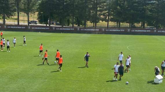 Salernitana in campo in mattinata: Amatucci lavora a parte