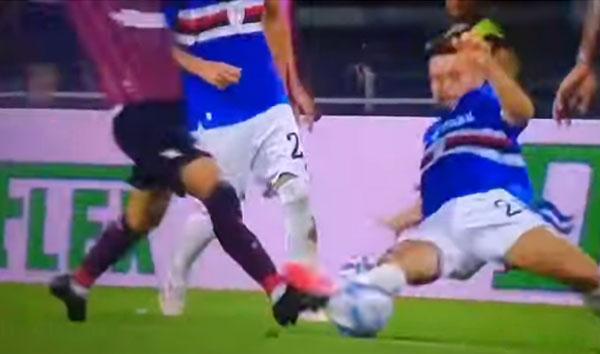 Per la Samp "28 immagini Var per un rigore". E Doveri dà all'Inter penalty come quello negato ai granata