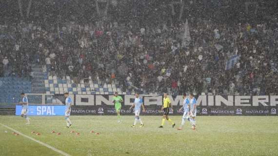 SPECIALE - SPAL-Lucchese, al Mazza vince la pioggia: gara rinviata