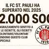 [ITA/DEU] St Pauli supera i 52.000 soci / knackt 52.000 Mitglieder