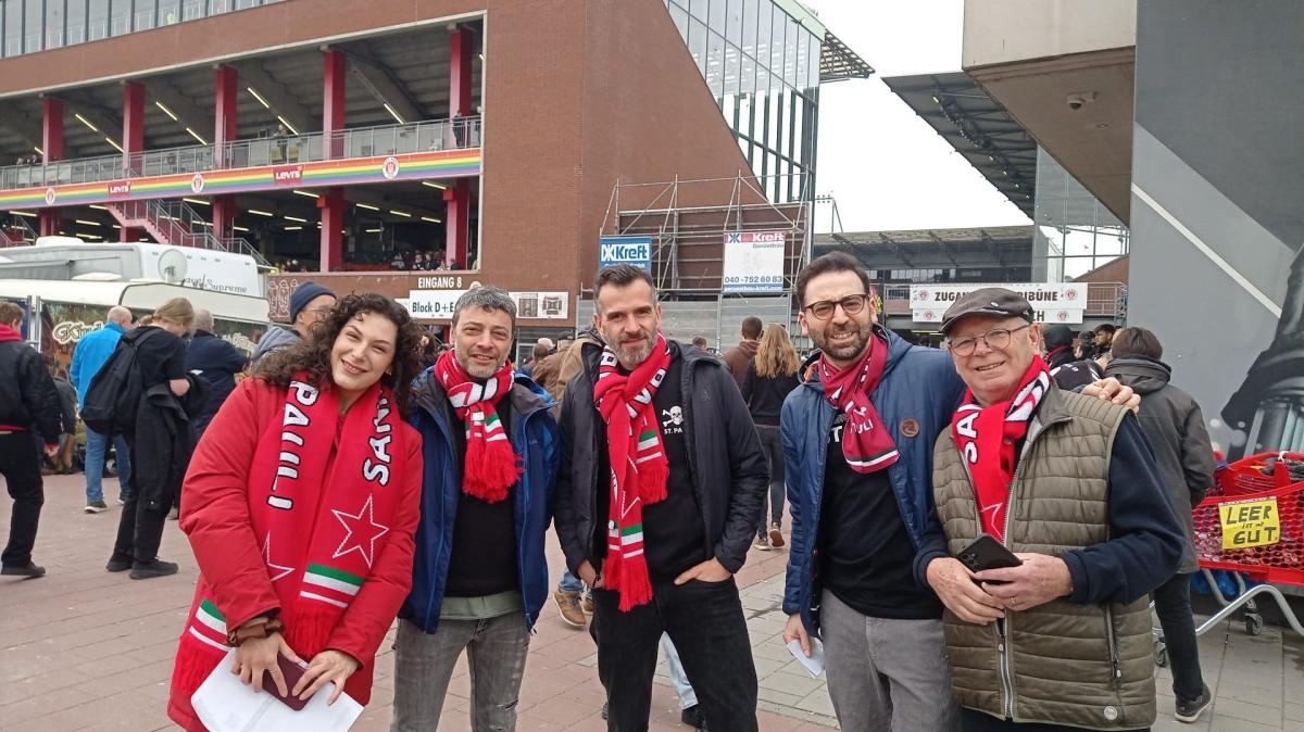 St Pauli-Eintracht Francoforte, le Brigate come sempre presenti!