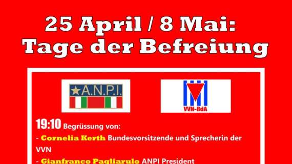 Clubheim 25 Aprile ore 19:10 a Sankt Pauli si ricorda la Liberazione