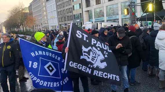 St Pauli-Kaiserslautern: si riparte con la testa ai 130mila in piazza oggi contro il fascismo