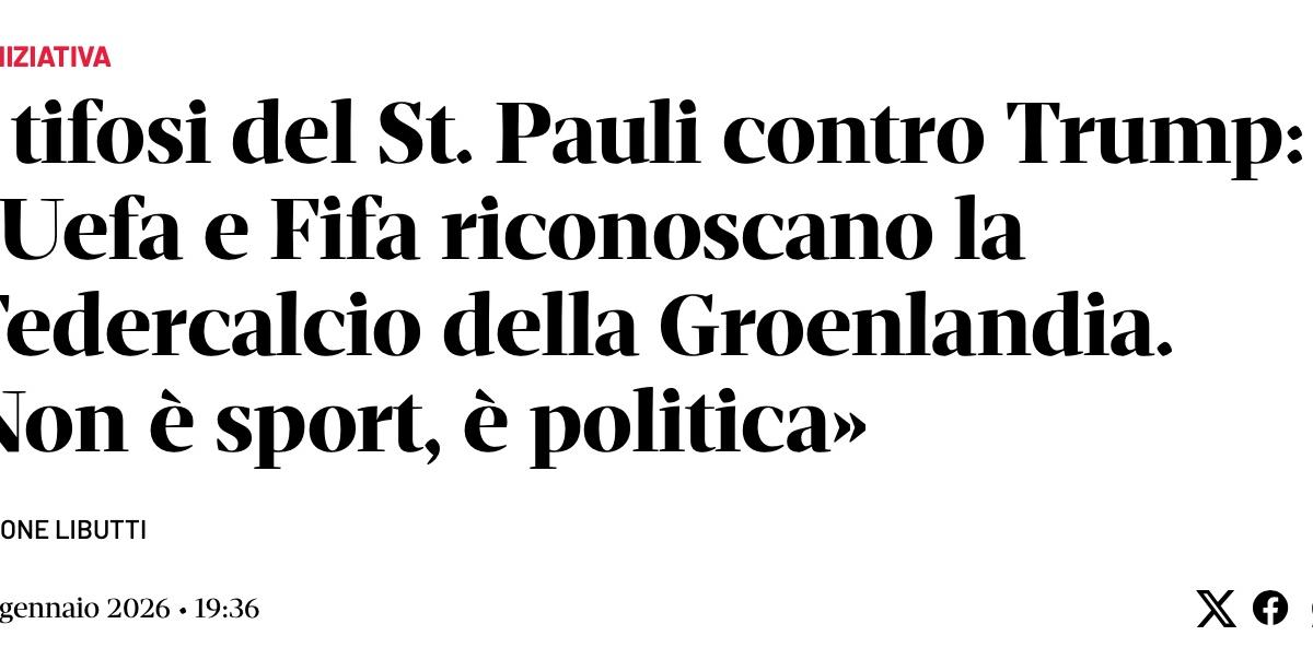 [ITA/DEU] Domani racconta TuttoStPauli e l’appello dei tifosi del St. Pauli / „Domani“ berichtet über TuttoStPauli und die St.-Pauli-Fans