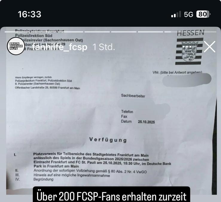 Eintracht Francoforte-St Pauli 2-0: sconfitti in campo e fuori