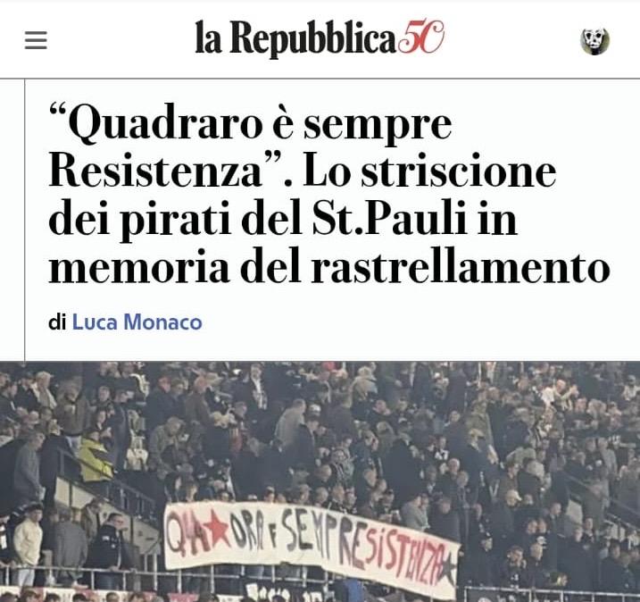 [ITA/DEU] Brigate Garibaldi e Quadraro su Repubblica / Brigate Garibaldi und Quadraro in der Zeitung