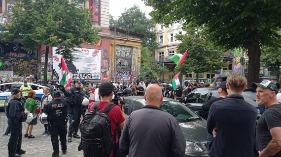 AfD Pro Pal al Rote Flora