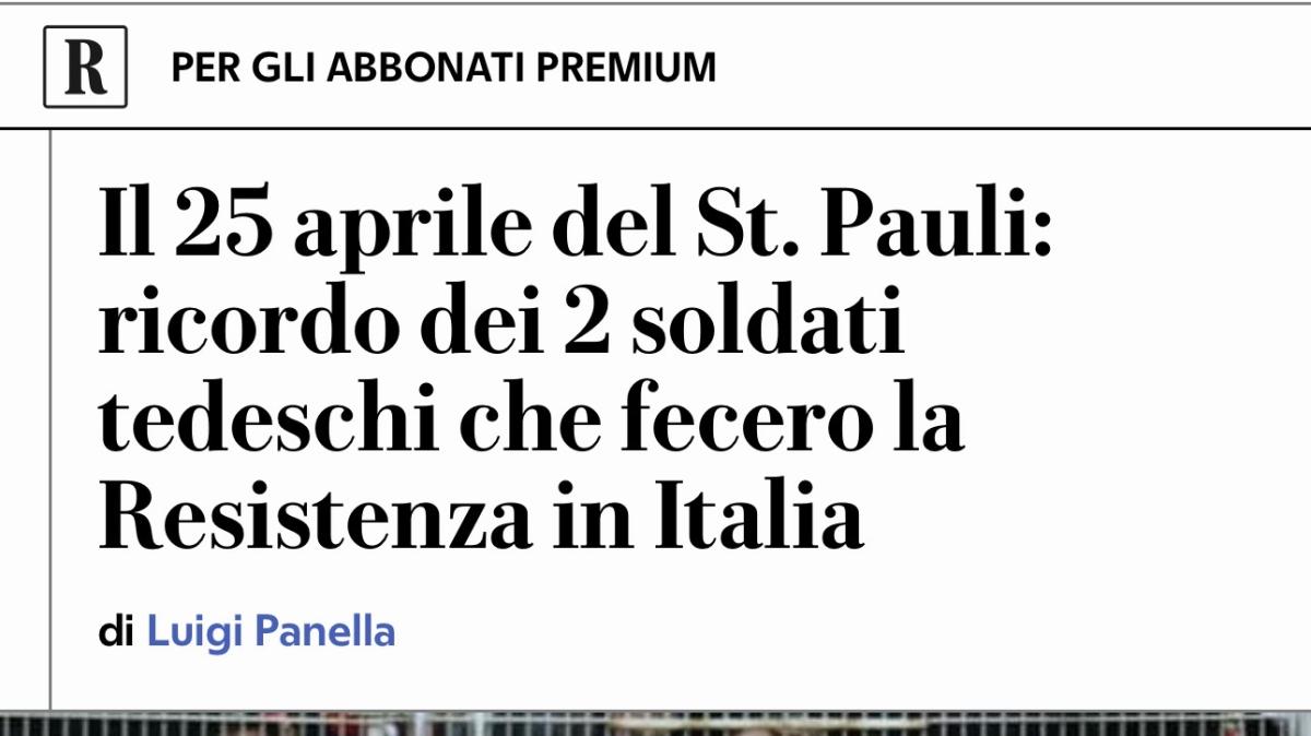 Repubblica celebra il 25 aprile del FC St. Pauli / Repubblica würdigt den 25. April des FC St. Pauli