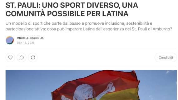 Latina, il St Pauli come modello