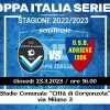 Giana-Adriese, giovedì 23 marzo la semifinale di Coppa Italia