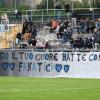 Tritium, lo striscione dei Fanatici dedicato al tifoso scomparso 