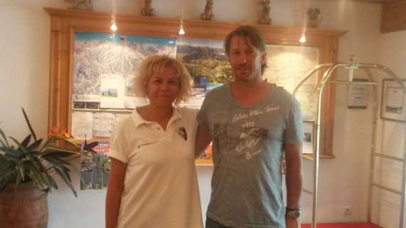 Rossana con mister Vecchi