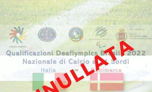 Annullata la gara Italia-Danimarca Deaflympics in programma a Trezzo