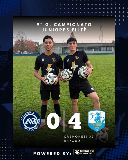 Juniores Tritium, poker sul campo dell'Isola Bergamasca