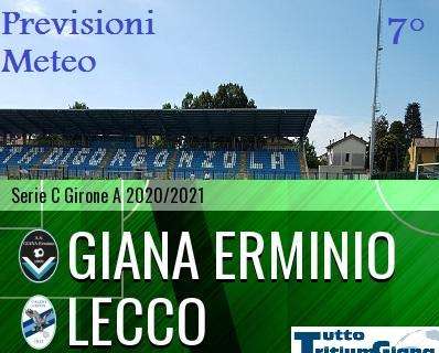 WEATHER FORECAST TTG - Sereno con qualche velatura per Giana Erminio-Lecco e VirtusCiseranoBergamo-Tritium