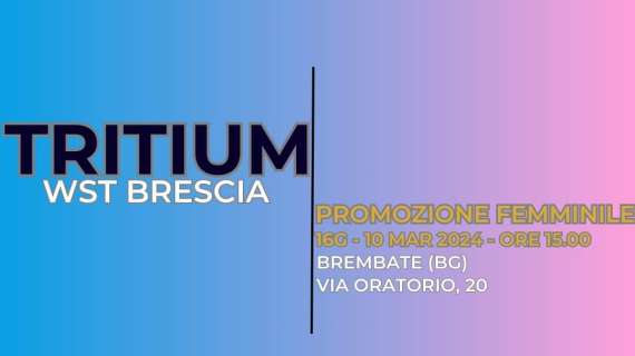 Tritium Women, impegno casalingo con le Women's Soccer Team Brescia