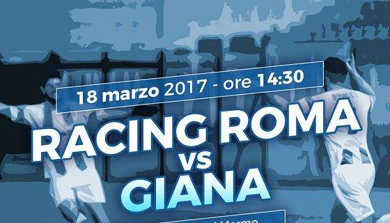 Racing Roma - Giana Erminio, le formazioni ufficiali