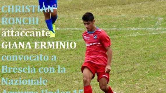 Giovanili Giana Erminio, un attaccante selezionato per la formazione della Nazionale Azzurra Under 15