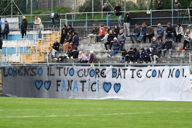 Lo striscione dei Fanatici