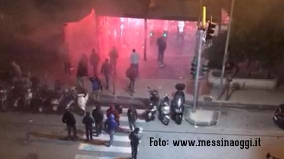 VIDEO - Domenica da dimenticare per il Messina, al rientro scontri con i tifosi del Bari...