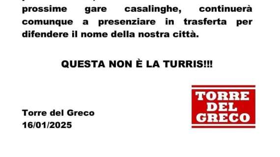 Gli ultras dicono stop: "Assenti nelle gare interne. Questa non è più la Turris..."