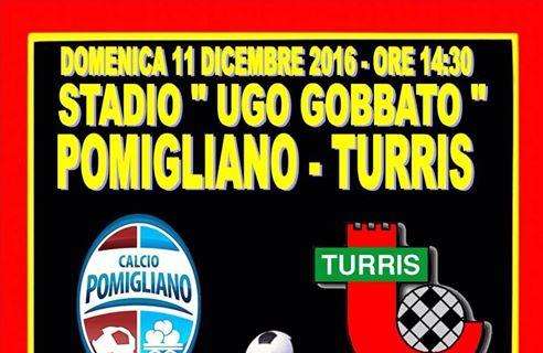LIVE Pomigliano-Turris 2-0 (27'pt Iovinella, 25'st Suriano) FINALE