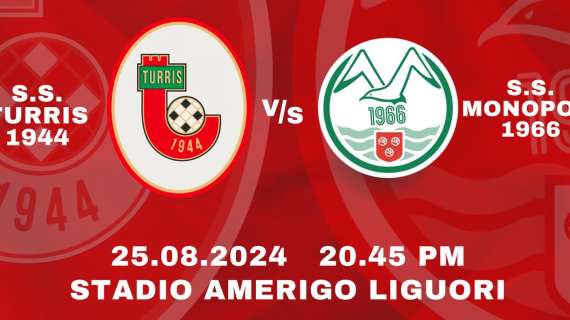 LIVE Turris-Monopoli 0-2 (4'pt Vazquez, 36'pt Porro aut) FINALE