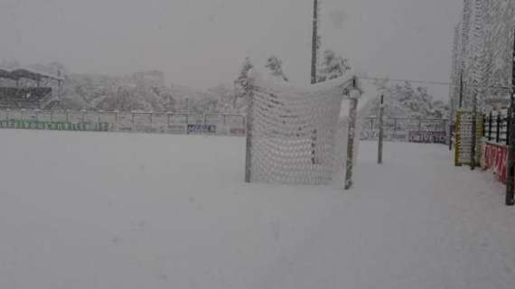 Neve a Picerno: il match con la Turris sarà rinviato
