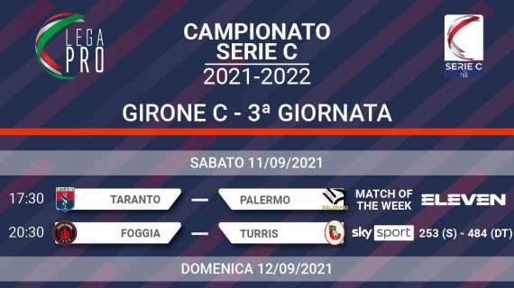 Il programma del girone C: due big match negli anticipi di giornata. La Paganese cerca il riscatto, l'Avellino la prima vittoria...