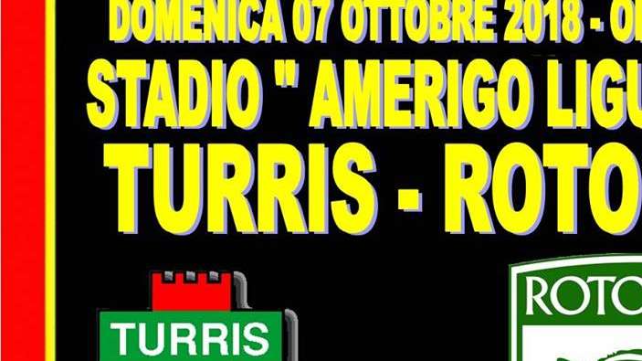 LIVE Turris-Rotonda 1-0 (30'st Celiento) FINALE