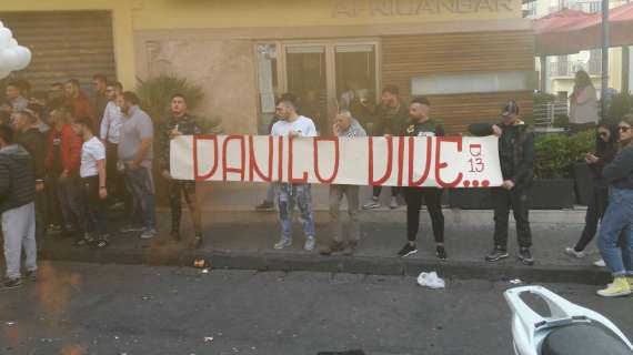 Il messaggio degli ultras: "Danilo vive!"