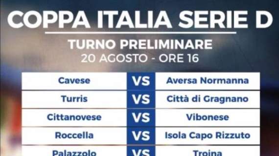 Coppa Italia - Turris subito in campo contro il Gragnano: ecco gli accoppiamenti del turno preliminare...
