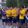 UEB Cividale, la festa in piazza per la vittoria della Supercoppa: la Marea Gialla celebra i campioni