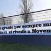 Udinese, striscione dei tifosi dopo l'addio di Cannavaro: "Ci si rivede a novembre"