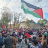 Italia-Israele a Udine, la manifestazione in città Pro-Palestina in DIRETTA