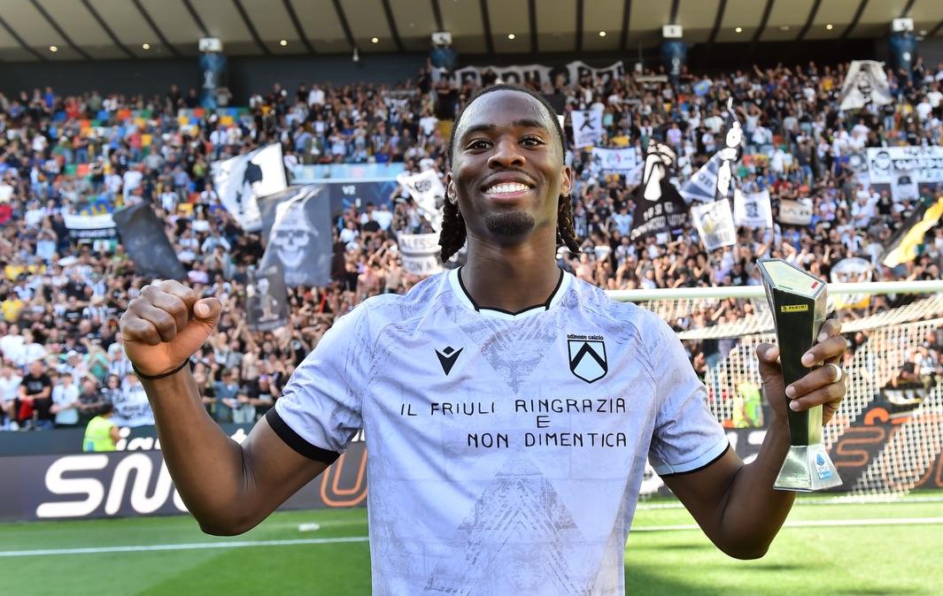 Udinese, Ehizibue a DAZN: "Questa è una stagione importante, la strada è giusta"