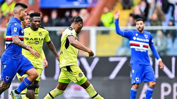 (VIDEO) Sampdoria-Udinese 0-1, L'Opinione: la fortuna aiuta Sottil, Ehizibue lampo nel grigiume friulano