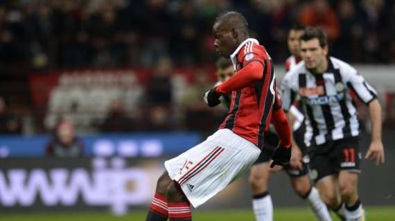 QUI MILAN - Dall'Udinese all'Udinese, Balotelli torna titolare